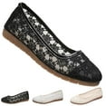 thumbnail image 1 of CHICVOMEY Floral Lace Ballet Flats for Women Slip On Flats for Women Dance Casual & Work Ballet Flats Breathable Mesh Flats with Non Slip Sole, 1 of 9