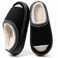 thumbnail image 1 of CHICVOMEY Fuzzy Slippers Women Slip on Indoor Cozy Memory Foam House Shoes Open Toe House Slippers Lightweight Fluffy Slippers, 1 of 9