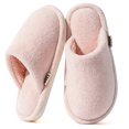 thumbnail image 1 of CHICVOMEY House Slippers for Women with Memory Foam Breathable Indoor House Shoes Slip on Slipper Fuzzy Slipper for Winter Non Slip Outsole, 1 of 8