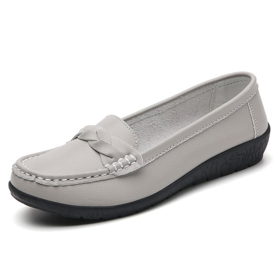 CHICVOMEY Loafers & Slip-Ons for Women Men Rubber Sole Lightweight Non Slip Slip on Nurse Shoes Comfortable Flats for Everyday Work Office Unisex