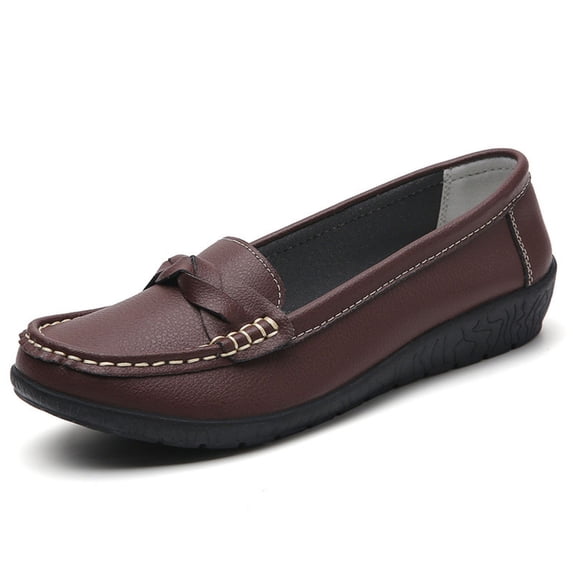 CHICVOMEY Loafers & Slip-Ons for Women Men Rubber Sole Lightweight Non Slip Slip on Nurse Shoes Comfortable Flats for Everyday Work Office Unisex