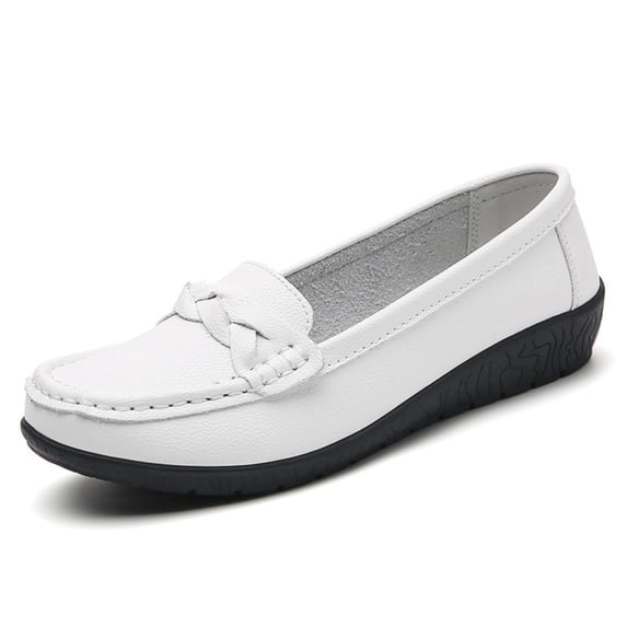 CHICVOMEY Loafers & Slip-Ons for Women Men Rubber Sole Lightweight Non Slip Slip on Nurse Shoes Comfortable Flats for Everyday Work Office Unisex