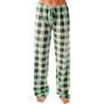 thumbnail image 1 of CHICVOMEY Pajama Pants for Women with Drawstring Plaid Loose Fit Lounge Sleep Bottom Wide Leg Pj Pants for Women, 1 of 6