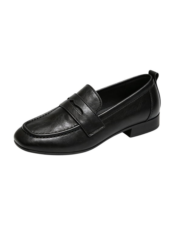 Penny Loafers for Women Dressy Slip On Womens Loafers Work Flats Lightweight Comfort Loafers for Office Casual