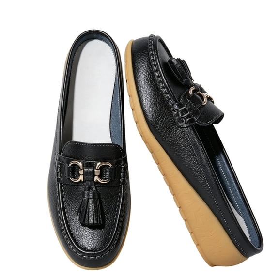 CHICVOMEY Penny Loafers for Women Loafers Comfortable Minimalist Mules Casual Flats for Office Business