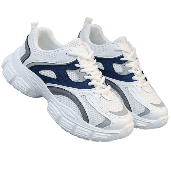 CHICVOMEY Platform Sneakers for Women Breathable Upper Shock Absorption Sole Fashion Sneakers Non-Slip Women Sneakers Platform Shoes Vintage Athleisure