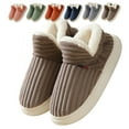 thumbnail image 1 of CHICVOMEY Plush Slipper Booties for Women and Men Cloud-Shaped Cozy Warm Non-slip House Shoes Indoor Outdoor with Memory Foam Sole Fleece Lined, 1 of 6