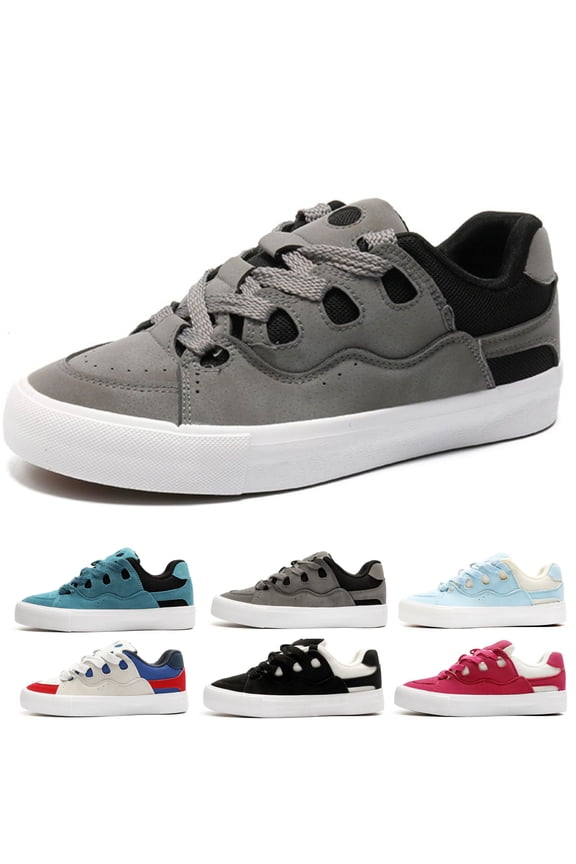 Retro Platform Sneakers for Women Fashion Sneakers Non-Slip Casual Lace Up Trendy Shoes Walking Shoes