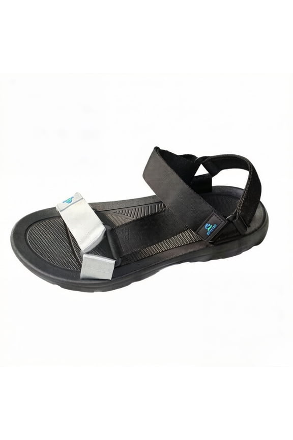 Sandals Men Comfortable Hook and Loop Lightweight Wide Toe Box Non Slip Durable Outdoor Athletic Walking Sandals for Beach Hiking Indoor Outdoor