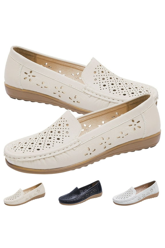 Slip On Flats for Women Breathable Mesh Loafers Shoes for Women Casual & Work Flats Penny Loafers Walking Flats