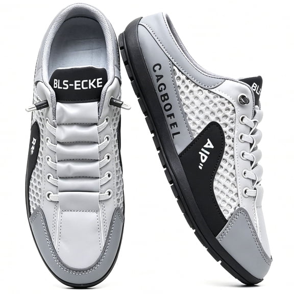 CHICVOMEY Slip On Mule Sneakers for Men - Breathable Mesh Casual Sneakers with Cushioned Sole - Lightweight Walking Sneakers for Daily Wear