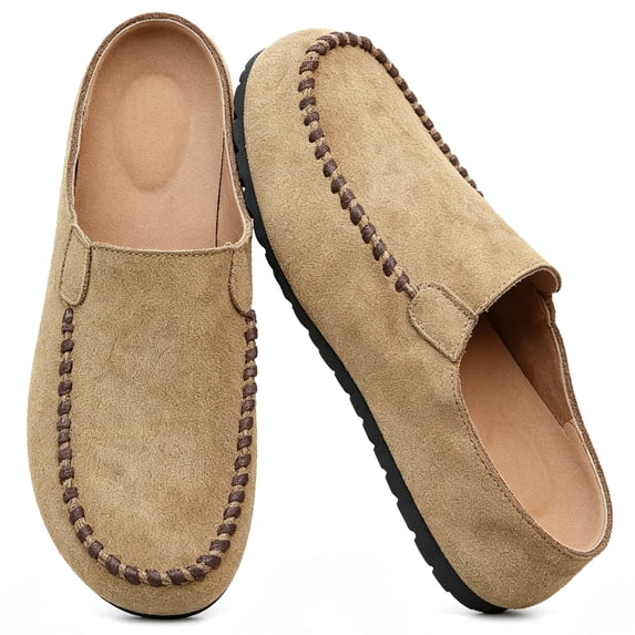 CHICVOMEY Slip-On Mules for Women Round Toe Clogs Casual Comfortable Mules Shoes Work Business Casual Clogs