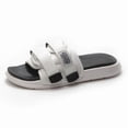 thumbnail image 1 of CHICVOMEY Slides for Women Men Rubber Hook and Loop Lightweight Slip On Quick Dry Fashionable Beach Sandals Summer Leisure Unisex, 1 of 7