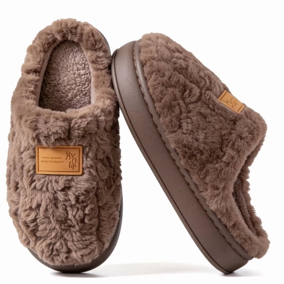 CHICVOMEY Slippers for Women Cozy Faux Fur House Shoes Memory Foam Fuzzy Slippers for Winter Warm Slippers Indoor House Slippers for Women