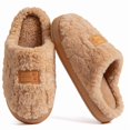 thumbnail image 1 of CHICVOMEY Slippers for Women Cozy Faux Fur House Shoes Memory Foam Fuzzy Slippers for Winter Warm Slippers Indoor House Slippers for Women, 1 of 8