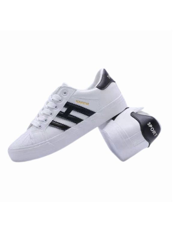 Sneakers for Women Couple Trendy Round Toe Low Top Lightweight Comfy Anti-Slip Mens Sneakers for Daily Outing School Weekend Walking