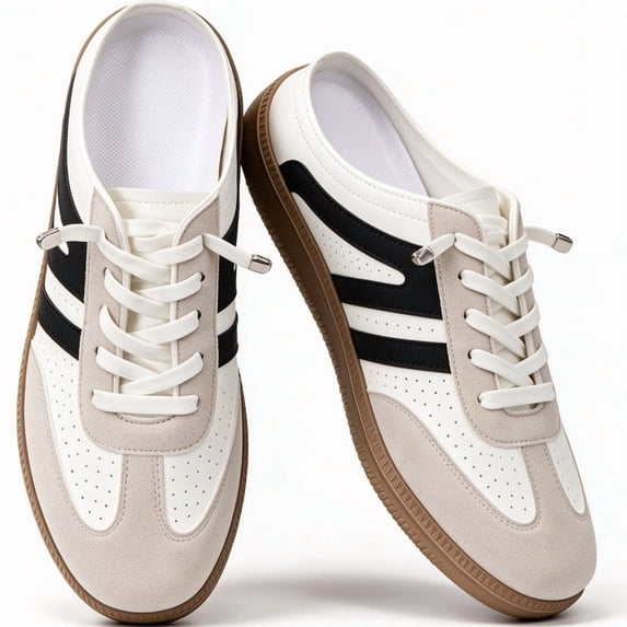CHICVOMEY Sneakers for Women Vintage Casual Comfortable Tennis Shoes Ladies Mesh Lace up Trendy Classic Womens Shoes Flat Lightweight Sneakers Shoes