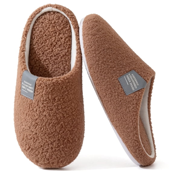 CHICVOMEY Unisex Fuzzy Slippers for Women Men Indoor Bedroom Fluffy Shoes Cozy Faux Fur House Shoes Lightweight Fuzzy Slippers