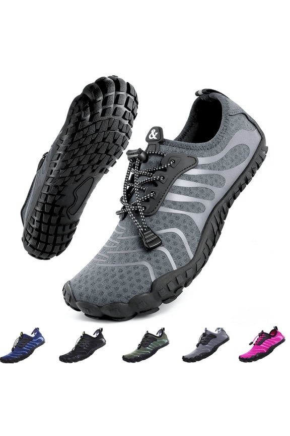 Water Shoes for Women Men - Wide Toe Barefoot Water Shoes Breathable Quick Dry - Swim Aqua Shoes for Beach Pool Surf River Lake Hiking