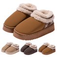 thumbnail image 1 of CHICVOMEY Winter Slippers for Women Non-Slip House Shoes Faux Fur Lined Warm Slip-On Indoor Outdoor Comfort Shoes for Women Cozy Bootie, 1 of 6