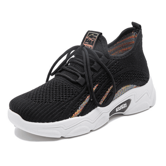 CHICVOMEY Women's Athletic Shoes Breathable Knit Running Shoes for Women Slip-Resistant Walking Shoes with Soft Cushioned Sole Fashion Sneakers for Workout Daily Wear