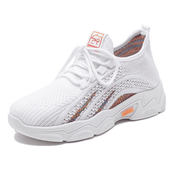 CHICVOMEY Women's Athletic Shoes Breathable Knit Running Shoes for Women Slip-Resistant Walking Shoes with Soft Cushioned Sole Fashion Sneakers for Workout Daily Wear
