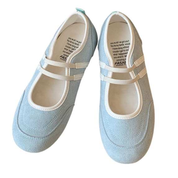 CHICVOMEY Women's Ballet Flats Slip-On Mary Jane Shoes with Breathable Comfortable Inner Non-Slip Sole Casual Walking Shoes for Women