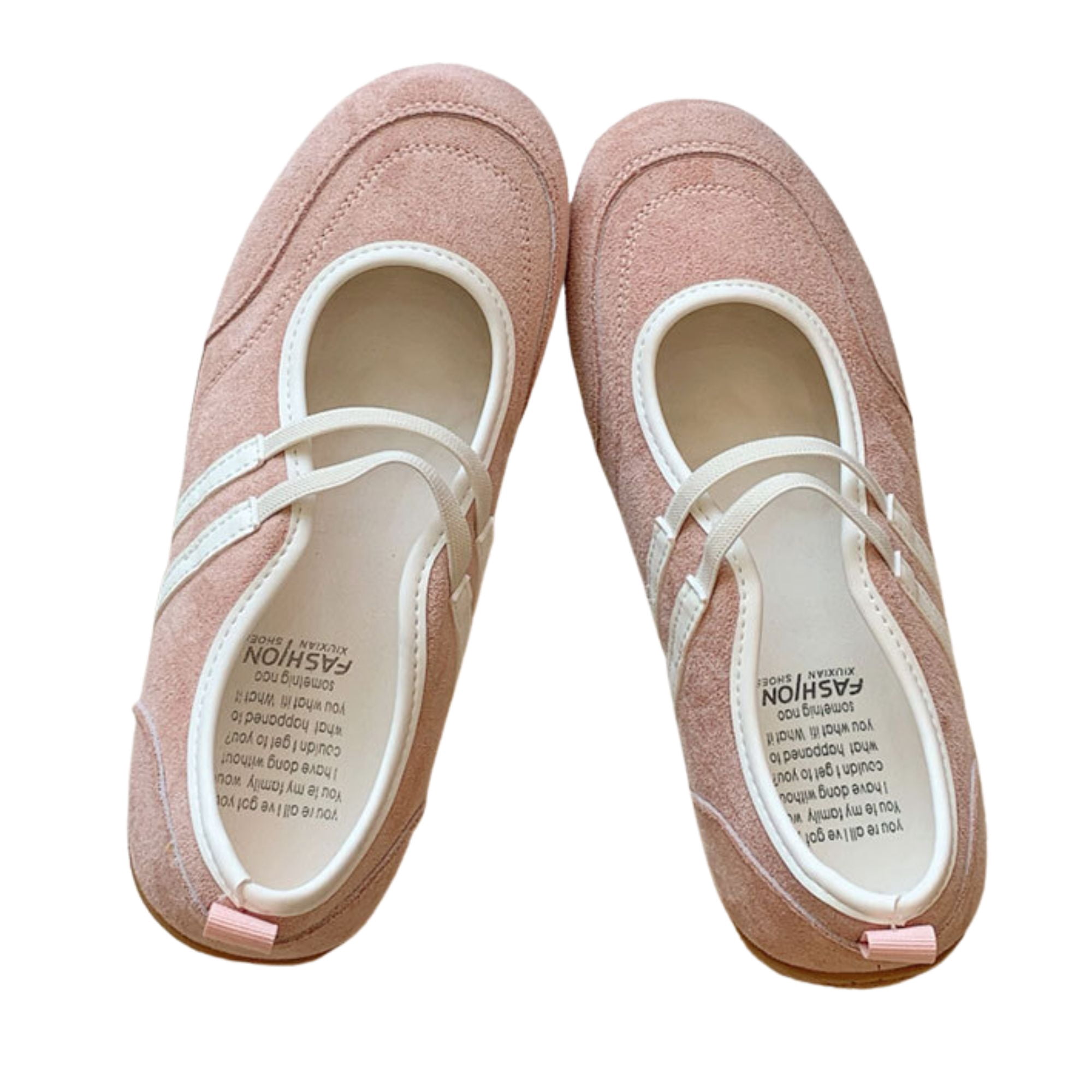 FEVERSOLE Damesschoenen, zachte kussentjes, extra gewatteerde comfortabele ronde neus, Mary Jane met metalen gesp, modieuze ballerina's, wandelschoenen, 41 EU