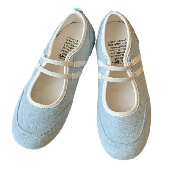 CHICVOMEY Women's Ballet Flats Slip-On Mary Jane Shoes with Breathable Comfortable Inner Non-Slip Sole Casual Walking Shoes for Women