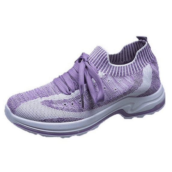 CHICVOMEY Women's Breathable Knit Walking Shoes Comfortable Slip-On Sneakers for Women Lightweight Athletic Shoes with Non-Slip Sole Summer Casual Shoes for Walking Travel Work