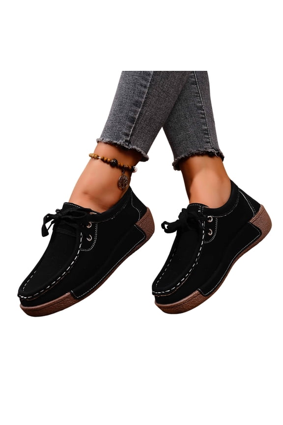 Women's Breathable Platform Sneakers Slip Resistant Walking Shoes with Soft Cushiony Insole Fashion Wedge Shoes for Women Casual Outdoor Wear