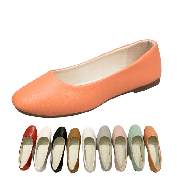 CHICVOMEY Women's Breathable Slip-on Flats Lightweight Comfortable Casual Shoes for Women with Non-Slip Flexible Sole Office Work Loafers Wide Width Available