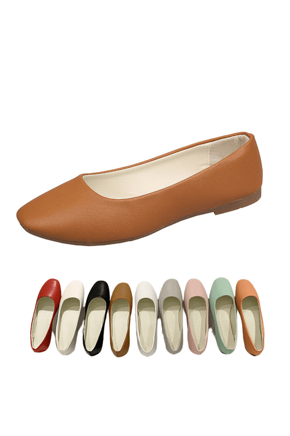 Women's Breathable Slip-on Flats Lightweight Comfortable Casual Shoes for Women with Non-Slip Flexible Sole Office Work Loafers Wide Width Available