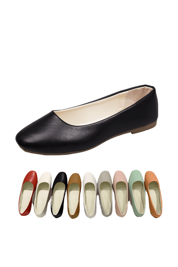 Women's Breathable Slip-on Flats Lightweight Comfortable Casual Shoes for Women with Non-Slip Flexible Sole Office Work Loafers Wide Width Available