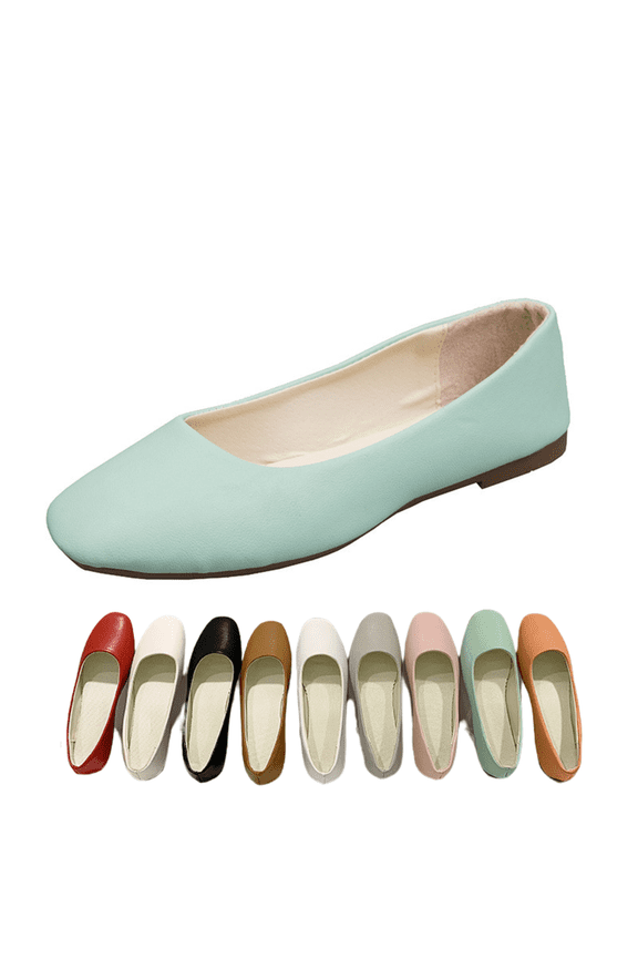 Women's Breathable Slip-on Flats Lightweight Comfortable Casual Shoes for Women with Non-Slip Flexible Sole Office Work Loafers Wide Width Available