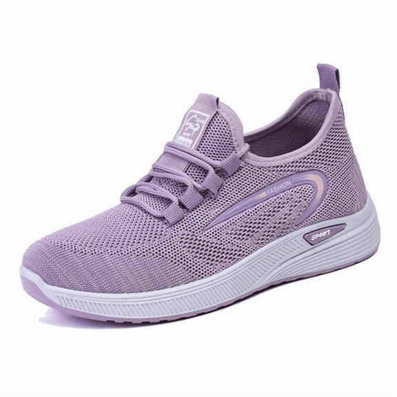 CHICVOMEY Women's Breathable Walking Shoes Lightweight Slip-On Sneakers with Wide Toe Box Non-Slip Soft Sole for Work Running Elderly Women Shoes