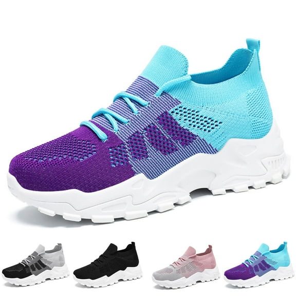 CHICVOMEY Women's Comfort Sneakers Lightweight & Breathable Mesh Walking Shoes with Cushion Arch support Walking Shoes