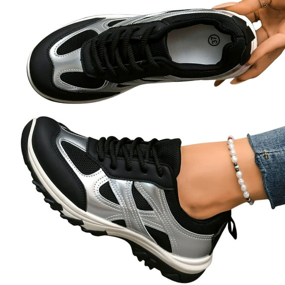 CHICVOMEY Women's Fall Hiking Shoes Slip-Resistant- Breathable Mesh Low Cut Trail Sneakers for Women Outdoor Camping Walking Shoes