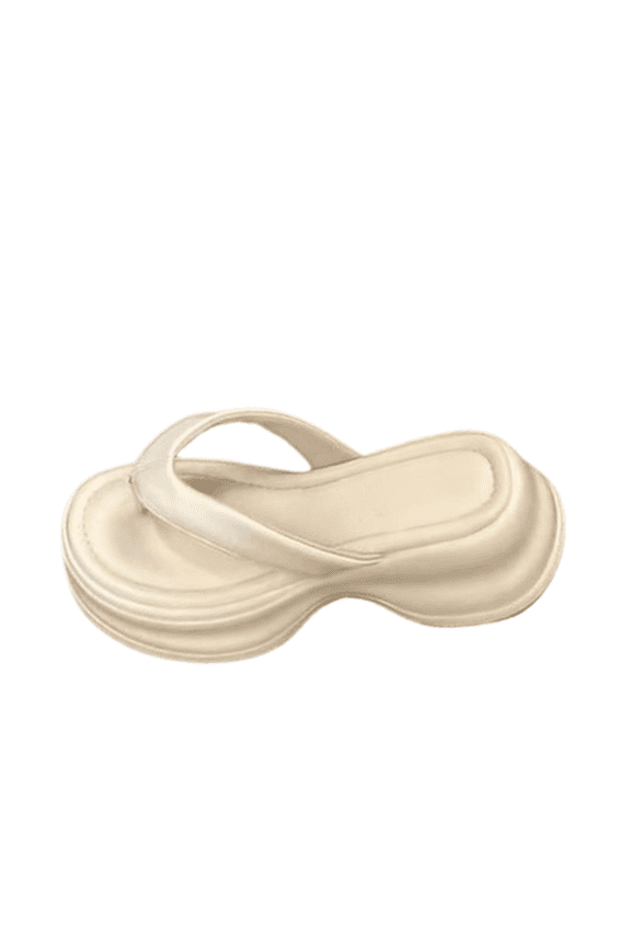 Women's Flip Flops Sandals Comfortable Thick Sole Slides for Women Soft Cushioned Insole Non-Slip Rubber Outsole Beach Shoes with Toe Post Sizes 5-8