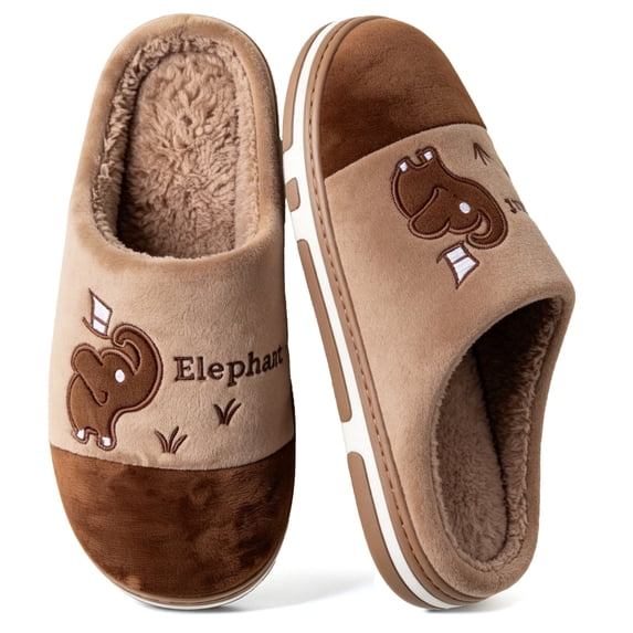 CHICVOMEY Women's Fuzzy Slippers Cute Lightweight Cozy Home Bedroom Shoes Memory Foam Non-slip House Slippers Indoor Outdoor