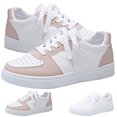 thumbnail image 1 of CHICVOMEY Women’s Lace-Up Fashion Sneakers Low-Top Casual Walking & Tennis Shoes Platform Slip-Resistant Sole for Walking & Standing All Day, 1 of 5