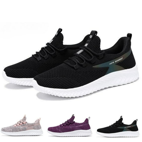 CHICVOMEY Women’s Lace-Up Walking Sneakers for Women Casual Walking & Runing Athletic Slip-Resistant Sole Arch Support with Cushion Sole Sneakers