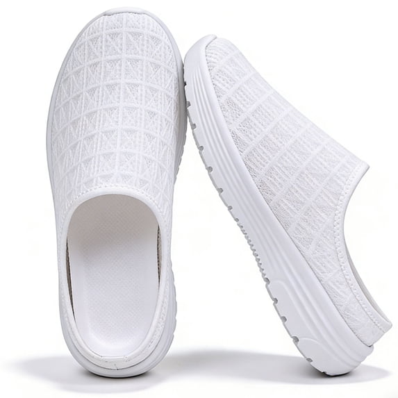 CHICVOMEY Women's Mesh Mules - Breathable Slip-On Mules & Clogs with Lightweight Soft Sole - Non-Slip Casual Mules Summer Walking Shoes for Indoor Outdoor Unisex