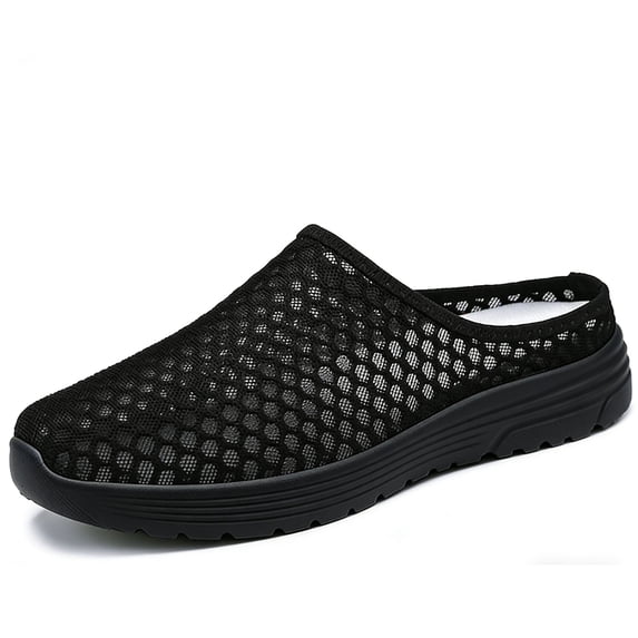 CHICVOMEY Women's Mesh Mules - Breathable Slip-On Mules & Clogs with Lightweight Soft Sole - Non-Slip Casual Mules Summer Walking Shoes for Indoor Outdoor Unisex