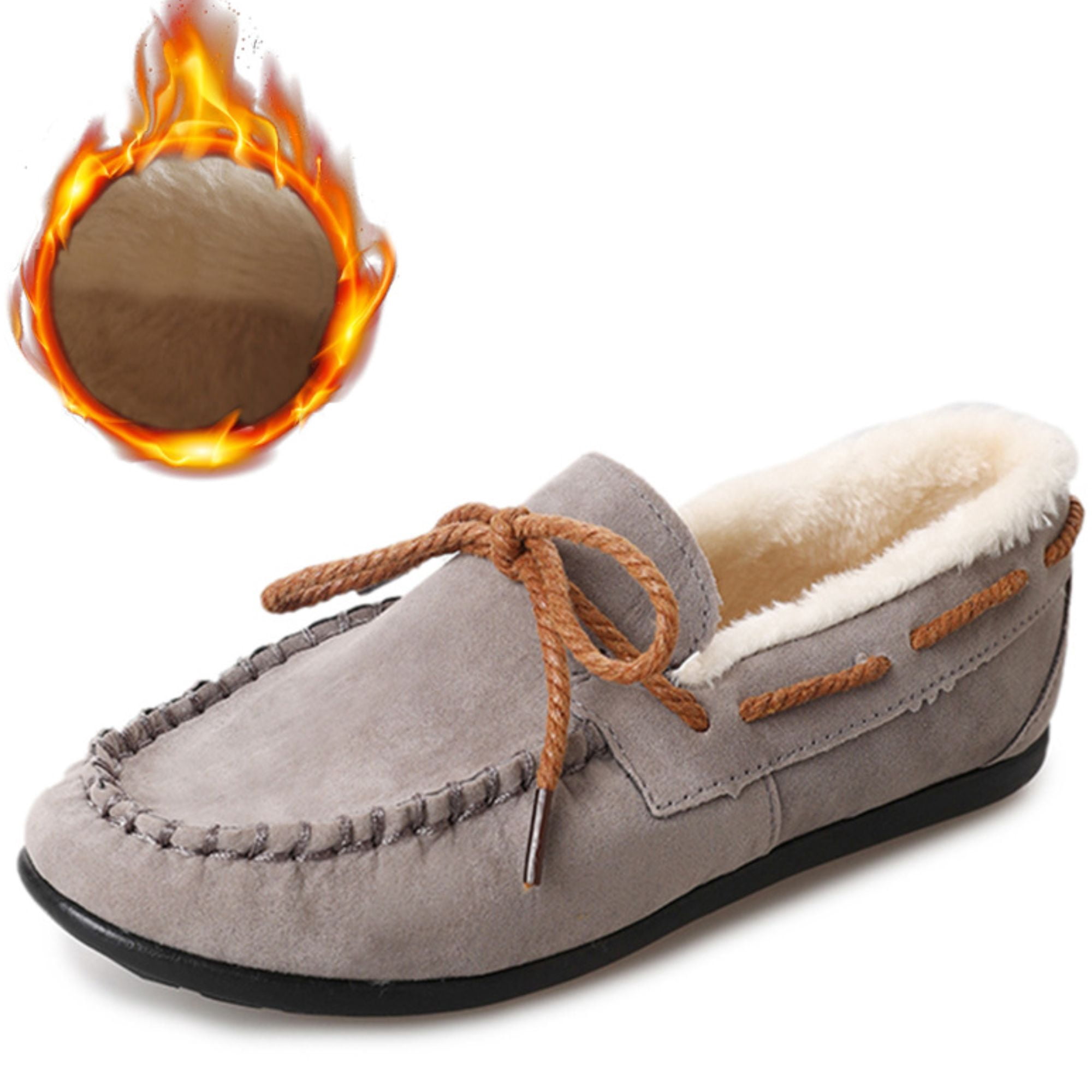 CHICVOMEY Women s Moccasin Slippers With Faux Fur Lining Warm Non Slip chicvomey-women-s-moccasin-slippers-with-faux-fur-lining-warm-non-slip