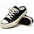 thumbnail image 1 of CHICVOMEY Women's Mules Comfortable Slip on Sneakers Tennis Shoes Summer Backless Canvas Tennis Shoes, 1 of 9