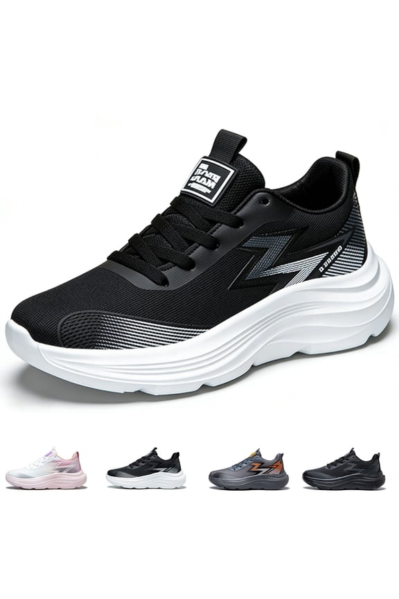 Women's Platform Walking Sneakers - Thick-Soled Breathable Running Sneakers with Arch Support Non-Slip - Lightweight Casual Outdoor Travel Shoes