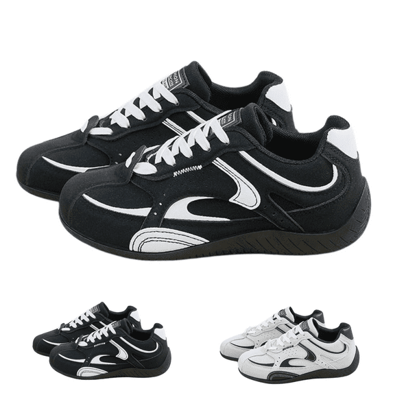 CHICVOMEY Women's Retro Training Sneakers Classic Comfort Walking Shoes for Women Breathable Mesh Lightweight Casual Shoes with Non-Slip Sole for Travel Work