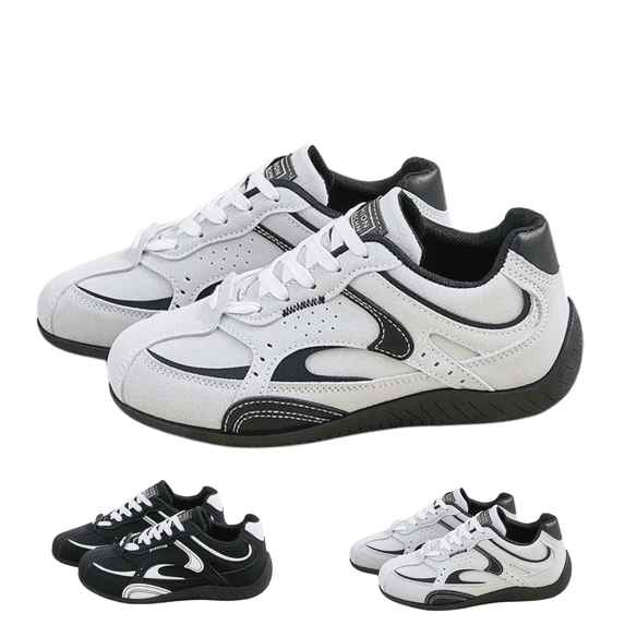 CHICVOMEY Women's Retro Training Sneakers Classic Comfort Walking Shoes for Women Breathable Mesh Lightweight Casual Shoes with Non-Slip Sole for Travel Work