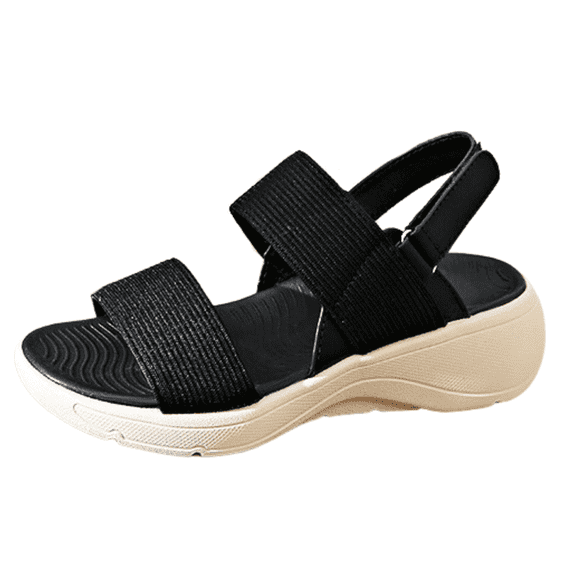 CHICVOMEY Women's Sandals 2025 Comfortable Slip-On Beach Sandals with Adjustable Straps Non-Slip Platform Sole Lightweight Casual Summer Sandals for Women Outdoor